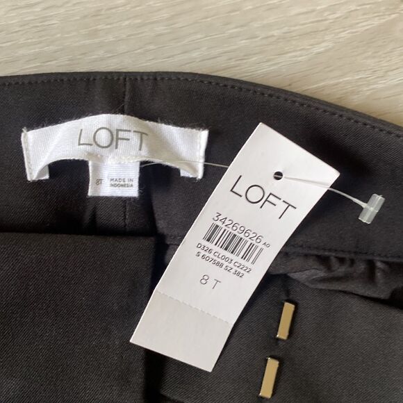 Loft Flare Pants in Bi-Stretch Black 8T Nwt - Picture 5 of 7